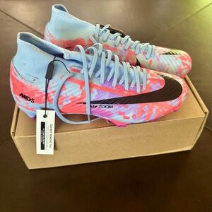 Nike Mercurial Cleats - Light Blue and Pink